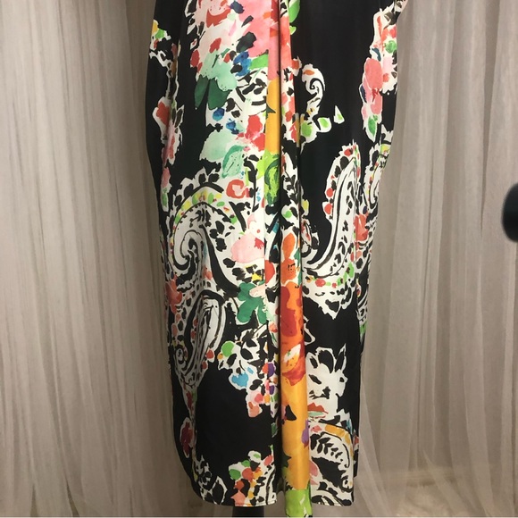 Lauren by Ralph Lauren Floral dress short sleeve black Size 6 - Picture 5 of 10